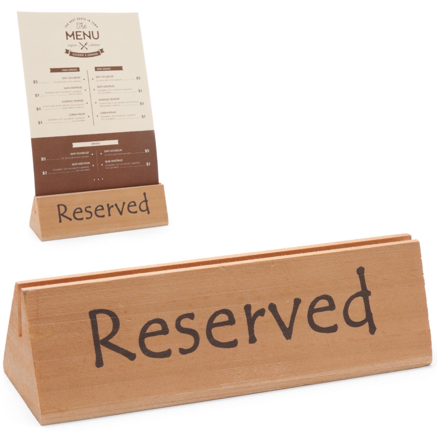 Träinformationsskylt RESERVERAD RESERVATION - Hendi 664308