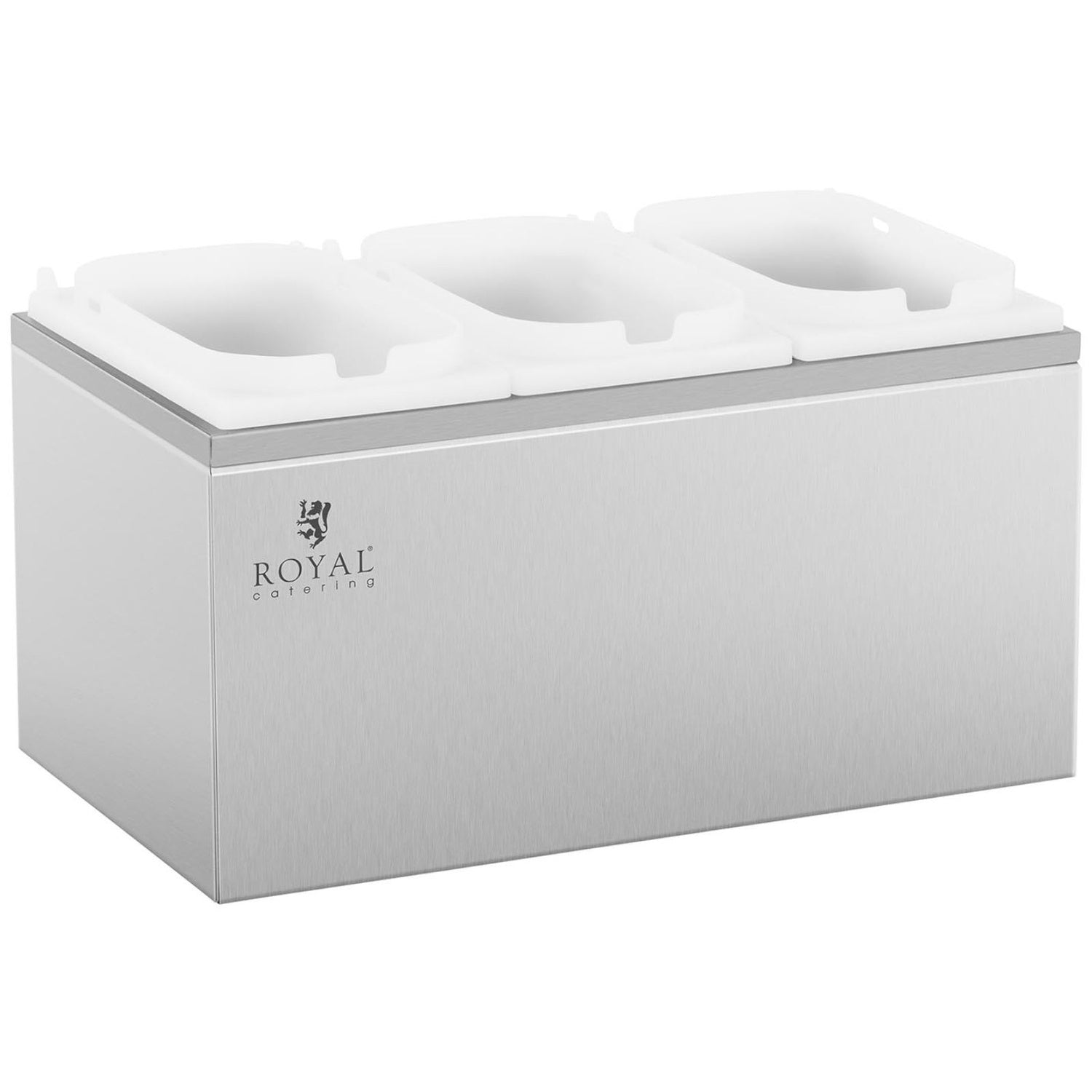 Trippel dispenser för såser med rostfri pump, 3 x 2 l