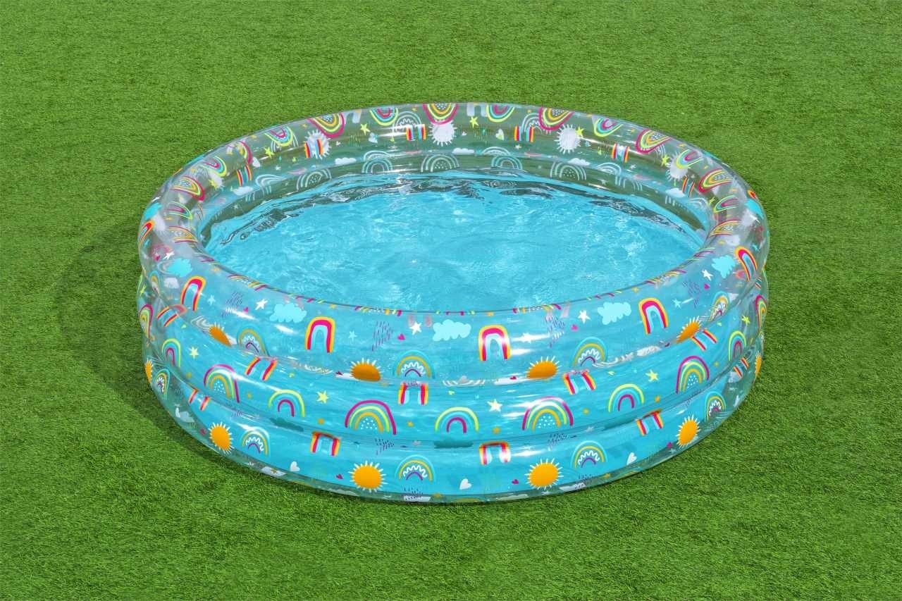 Tropical Play Pool 67"x21" med säkerhetsventiler och reparationslapp