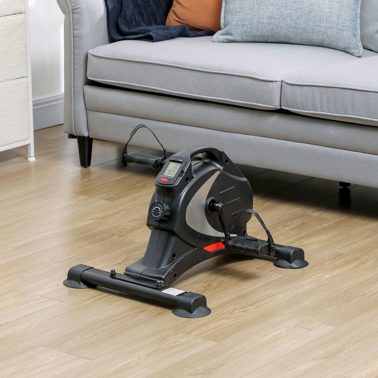 Tyst pedaltränare med 8-nivås magnetiskt motstånd