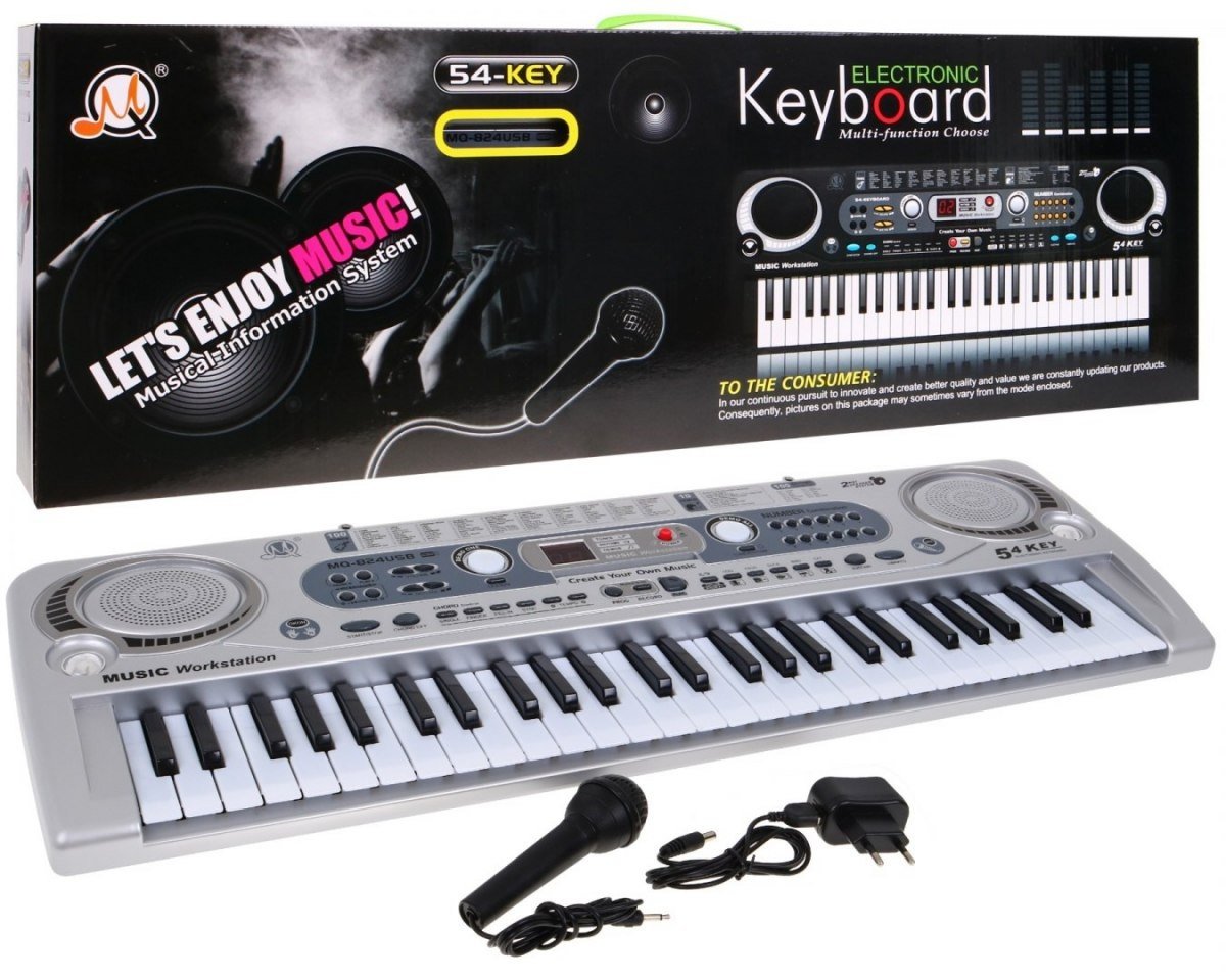 USB Digital Music Keyboard med 100 noter og rytmer