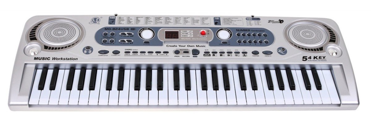 USB Digital Music Keyboard med 100 toner och rytmer