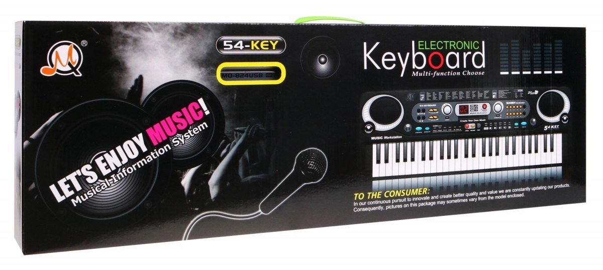 USB Digital Music Keyboard med 100 toner och rytmer