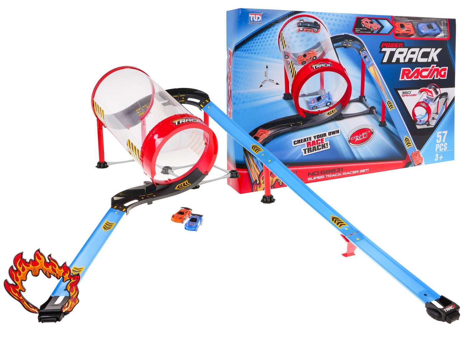 Ultimate Kids Race Track Set med Pull-Back biler