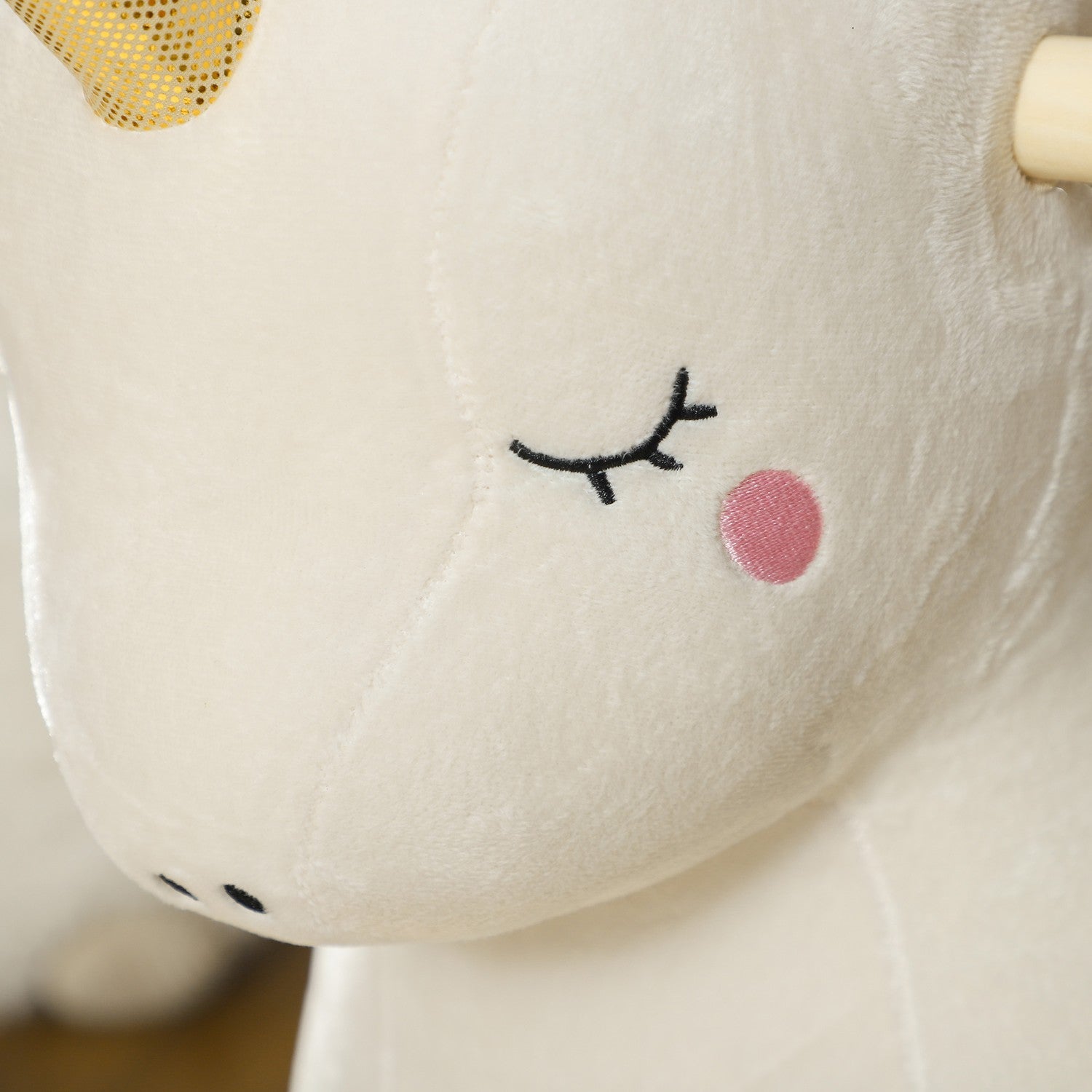 Unicorn gungleksak med ljud – plyschsits för småbarn