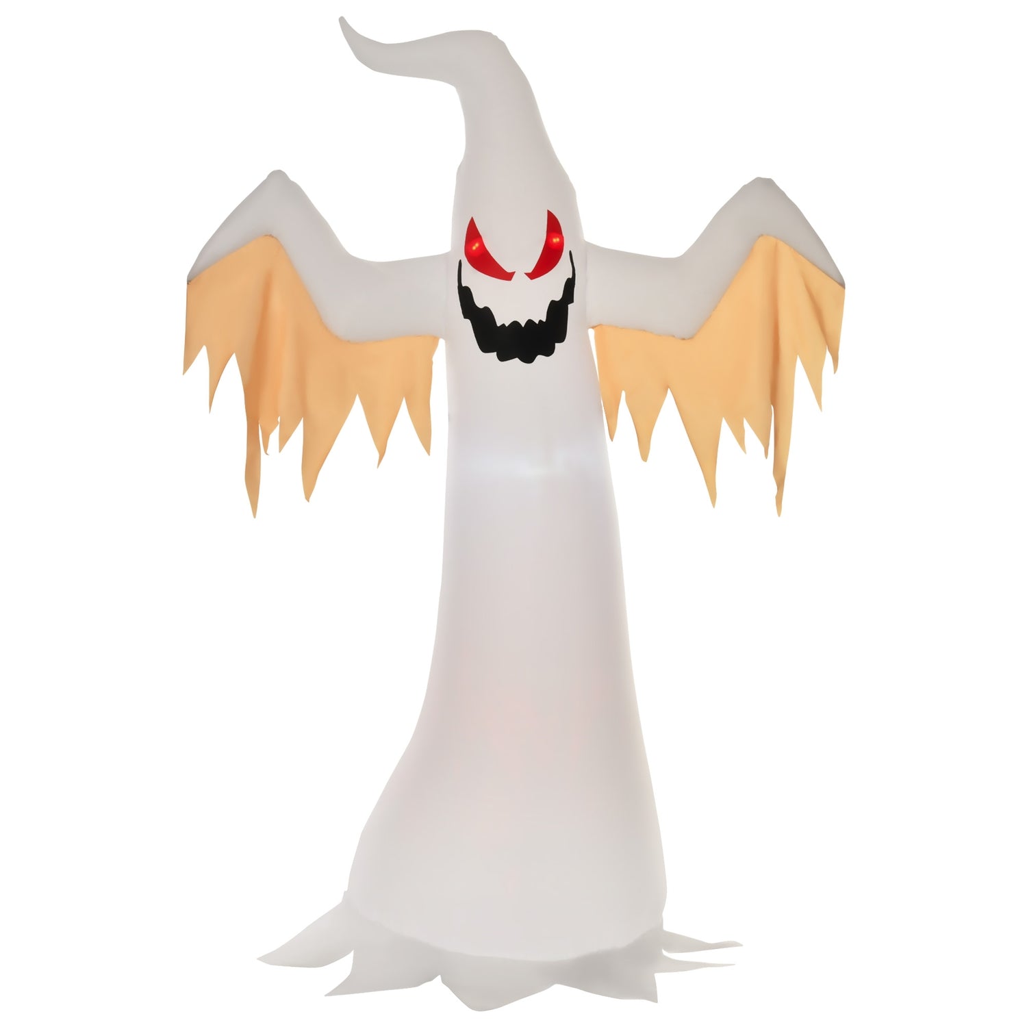 Uppblåsbar Halloween Ghost, 2,4M, LED-lit, väderbeständig