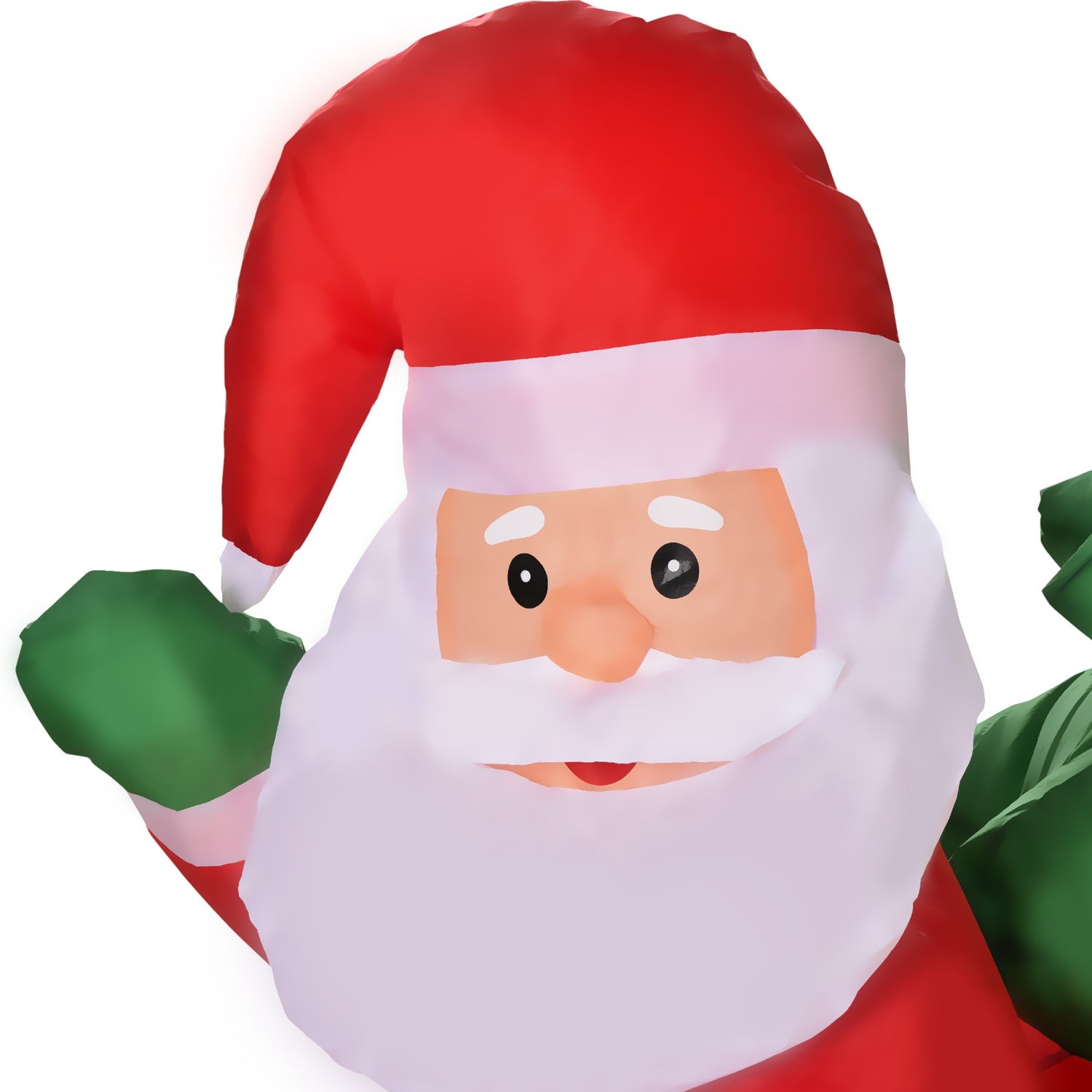 Uppblåsbar LED Tomte & Släde Juldekoration, IP44