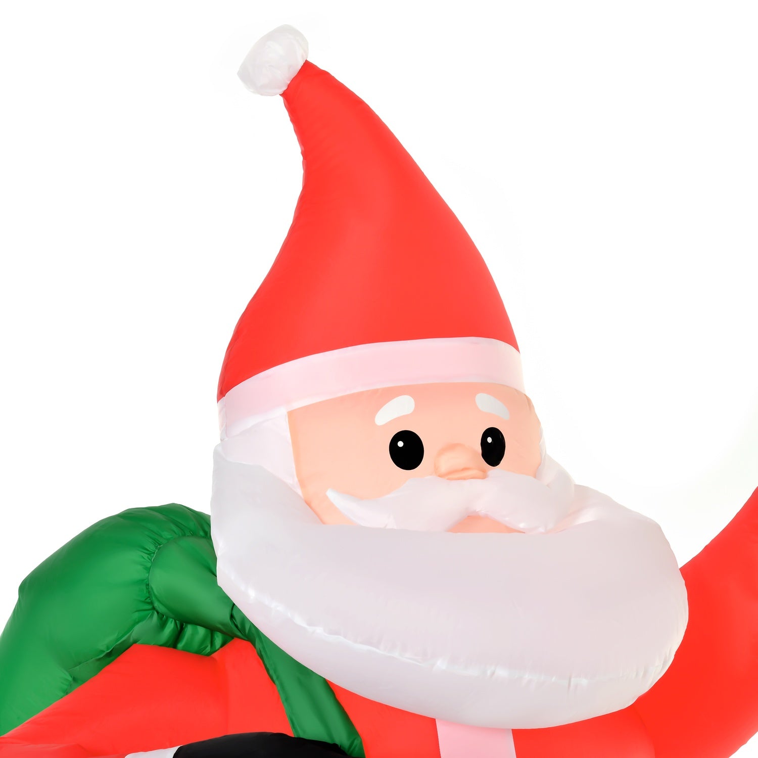 Uppblåsbar jultomte med LED-ljus, 2,4m, inomhus/utomhus