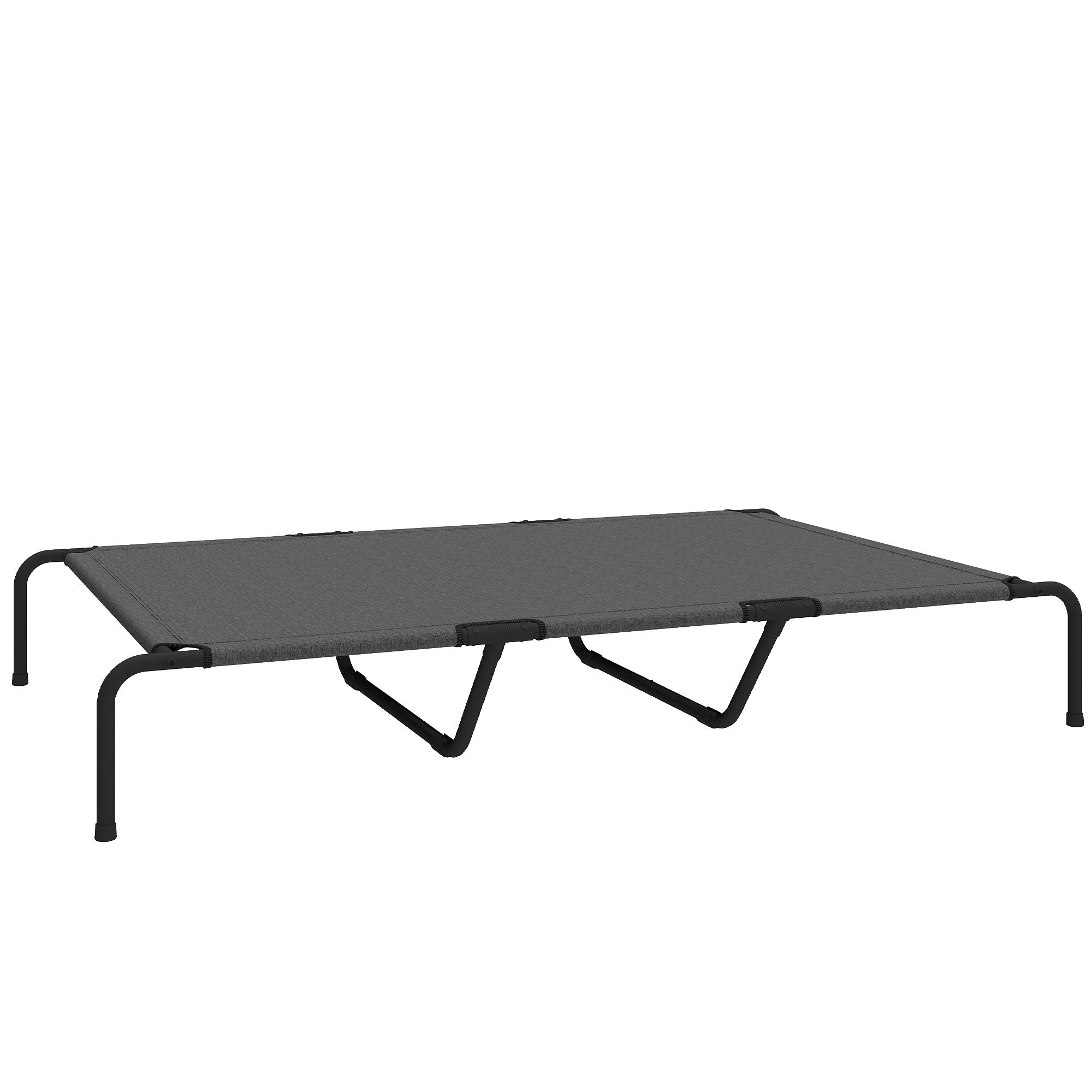 Upphöjd utomhushundbädd, stor, ventilerande nät, 23 cm hög