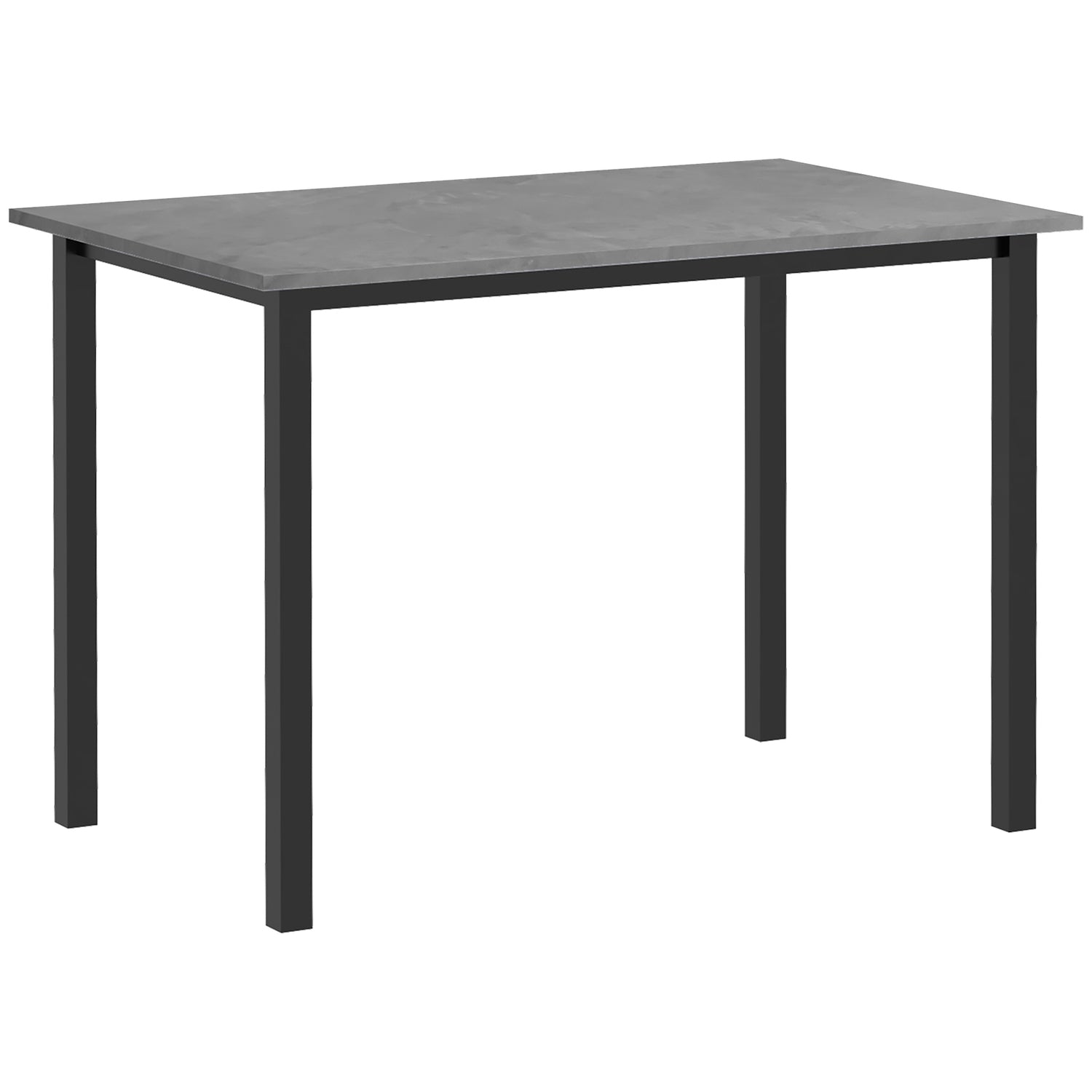 Utdragbart matbord för 6 – Mörkgrått stål, 110-160cm