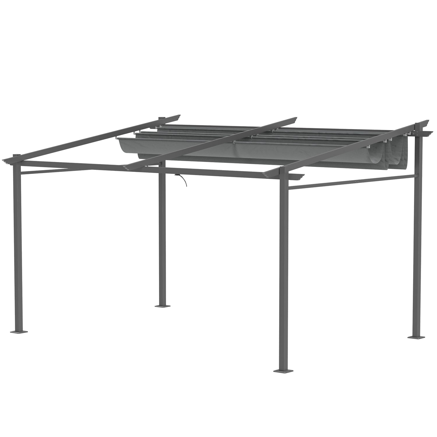 Aluminium Pergola 4x3m, Justerbart tak, UV-skydd