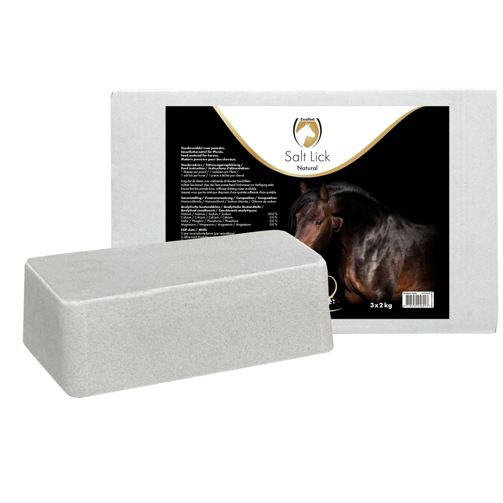 Utmärkt Horse Salt Lick Naturel 3 x 2 kg