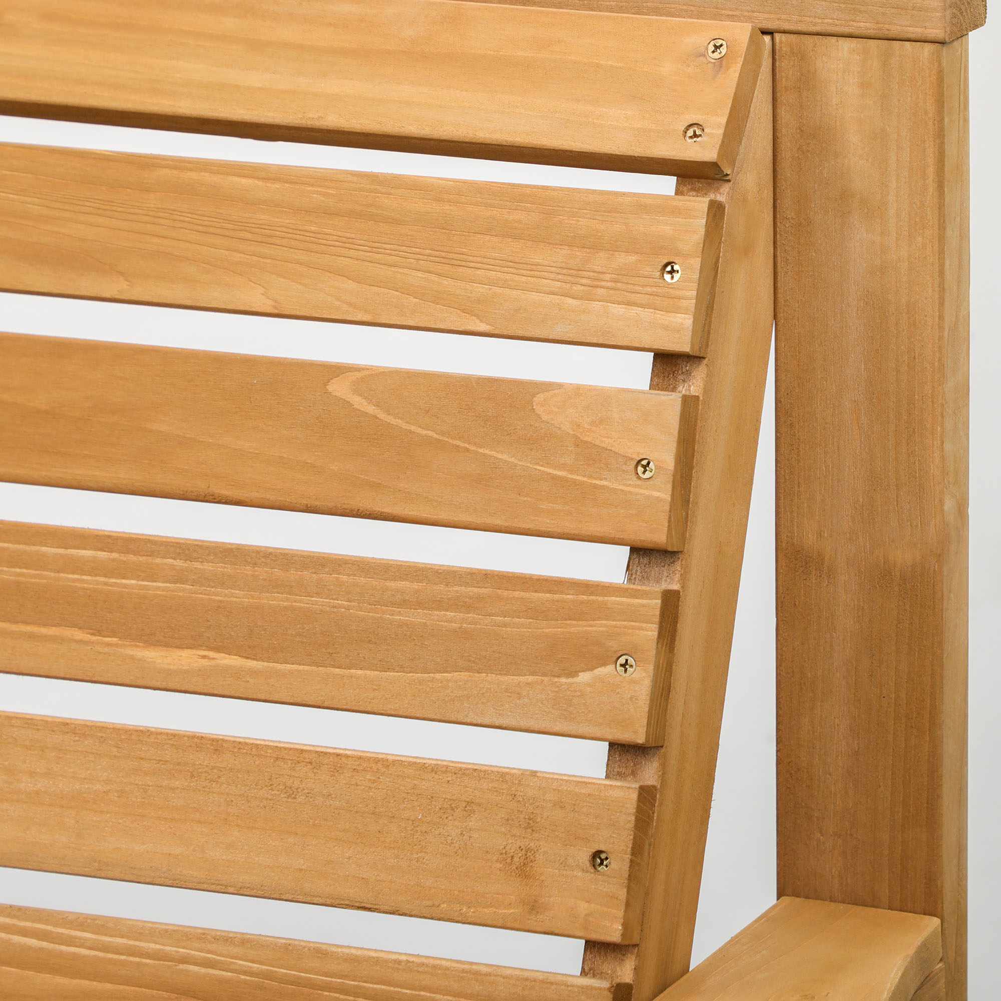 Utomhus balkongmöbler – 2-sits med bord, furu