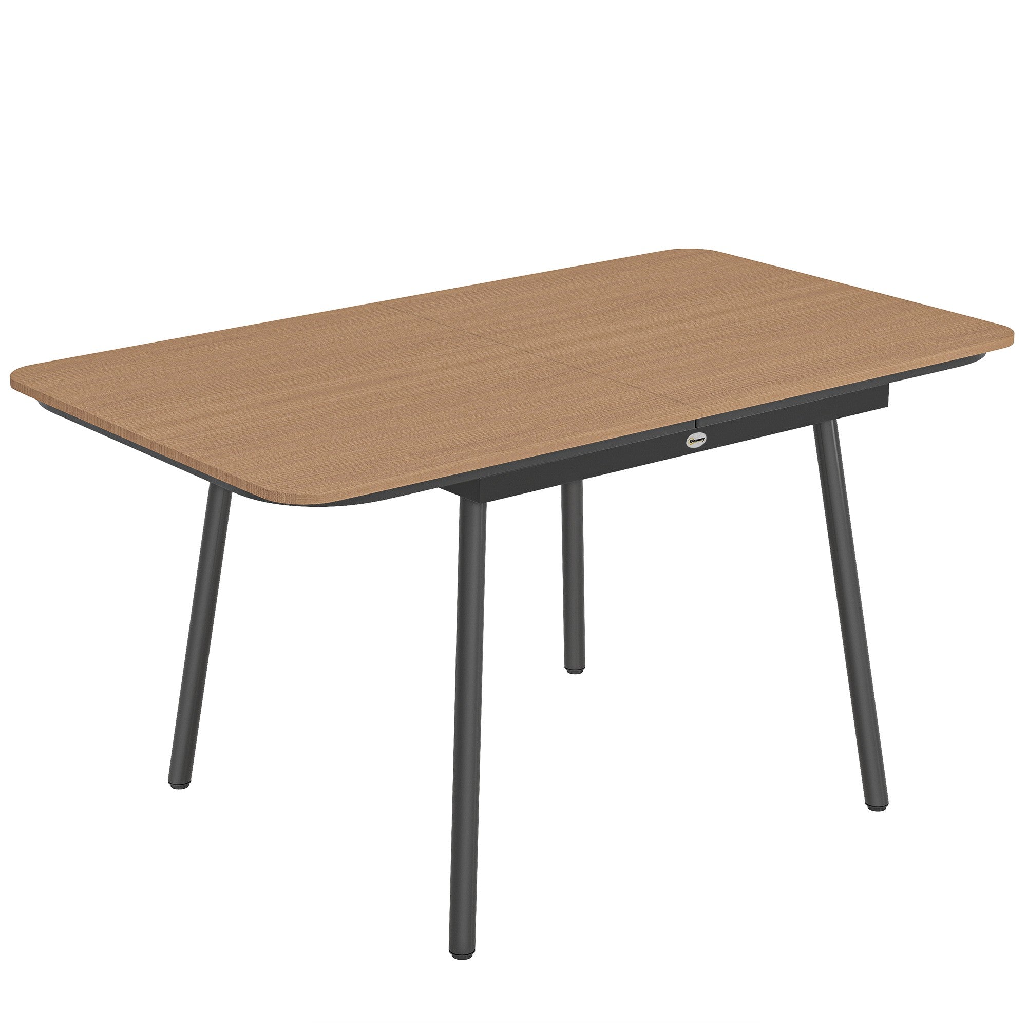 Utomhusmatbord 140x80 cm, 6 platser, teak WPC-skiva