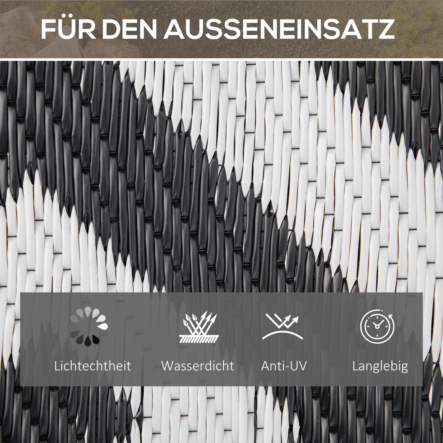 Utomhusplastmatta – vattenavvisande, dubbelsidig, 152x243 cm