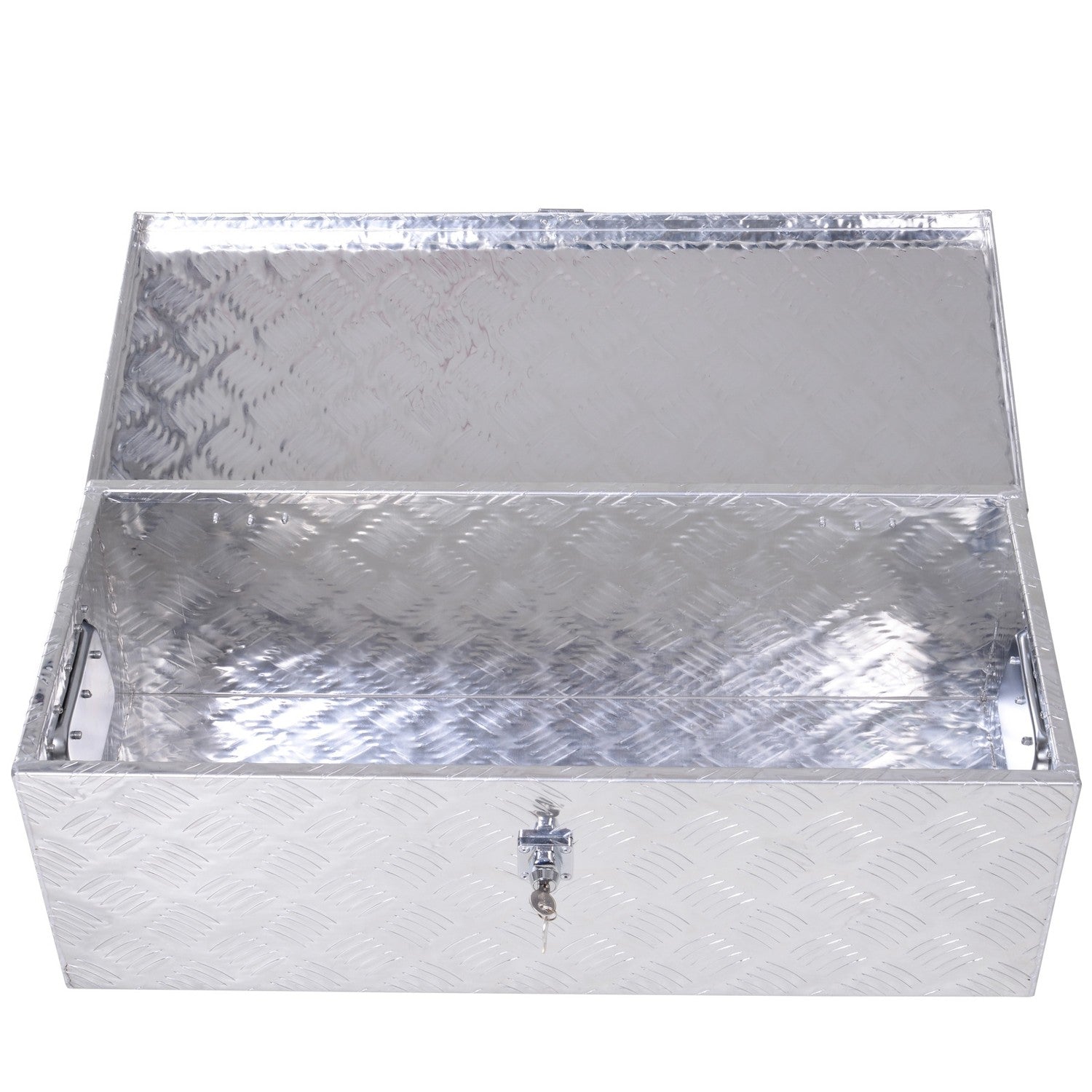 Utrustningslåda i aluminium – Silver, 76x33x25 cm