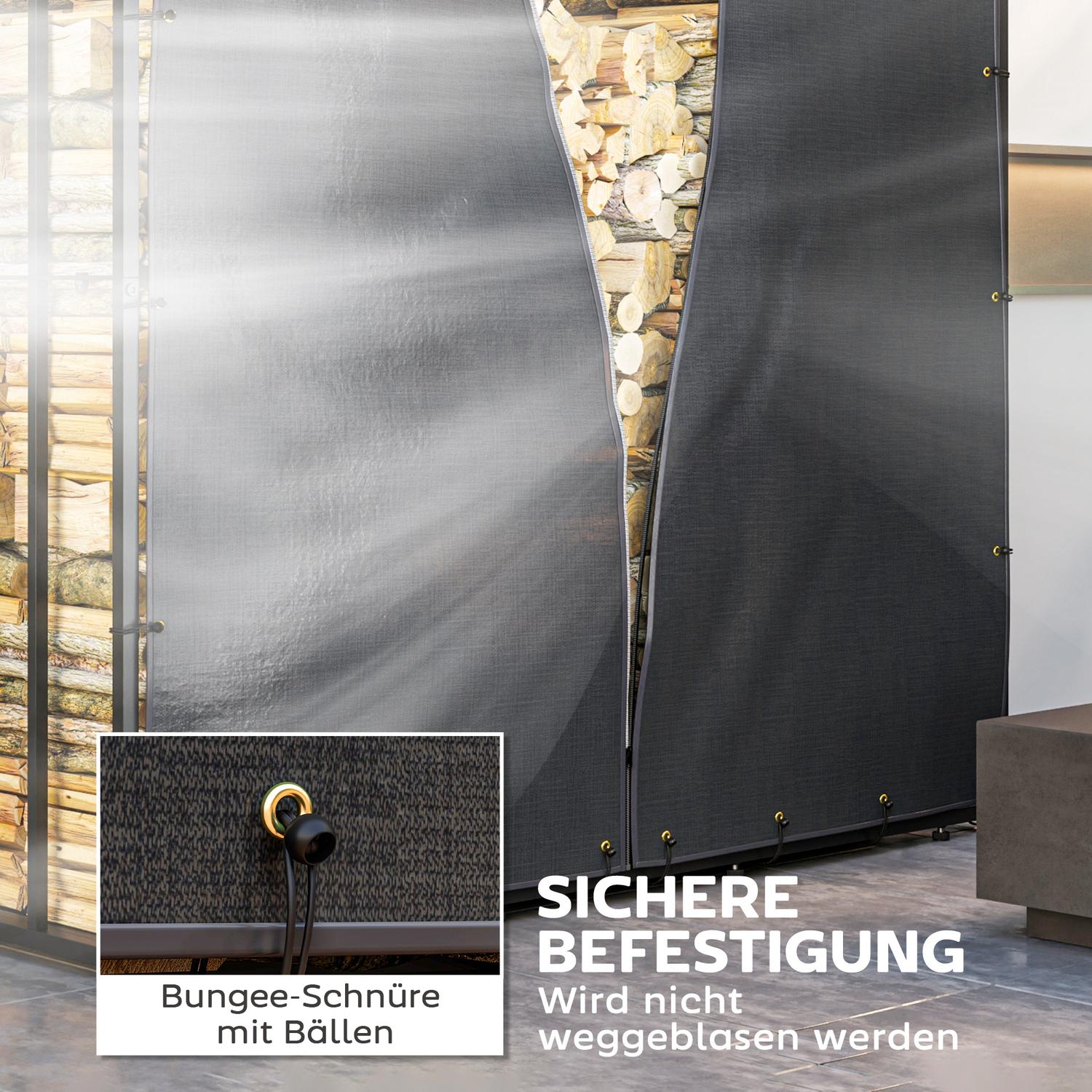 Vattentät 600D Oxford vedställsöverdrag, set om 2, svart