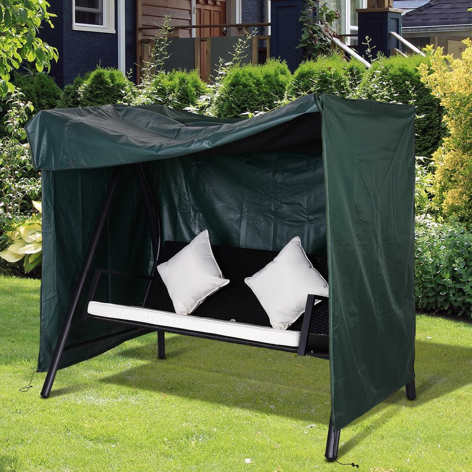 Vattentät Oxford Garden Swing Cover, UV-skydd, 177x114x152 Cm