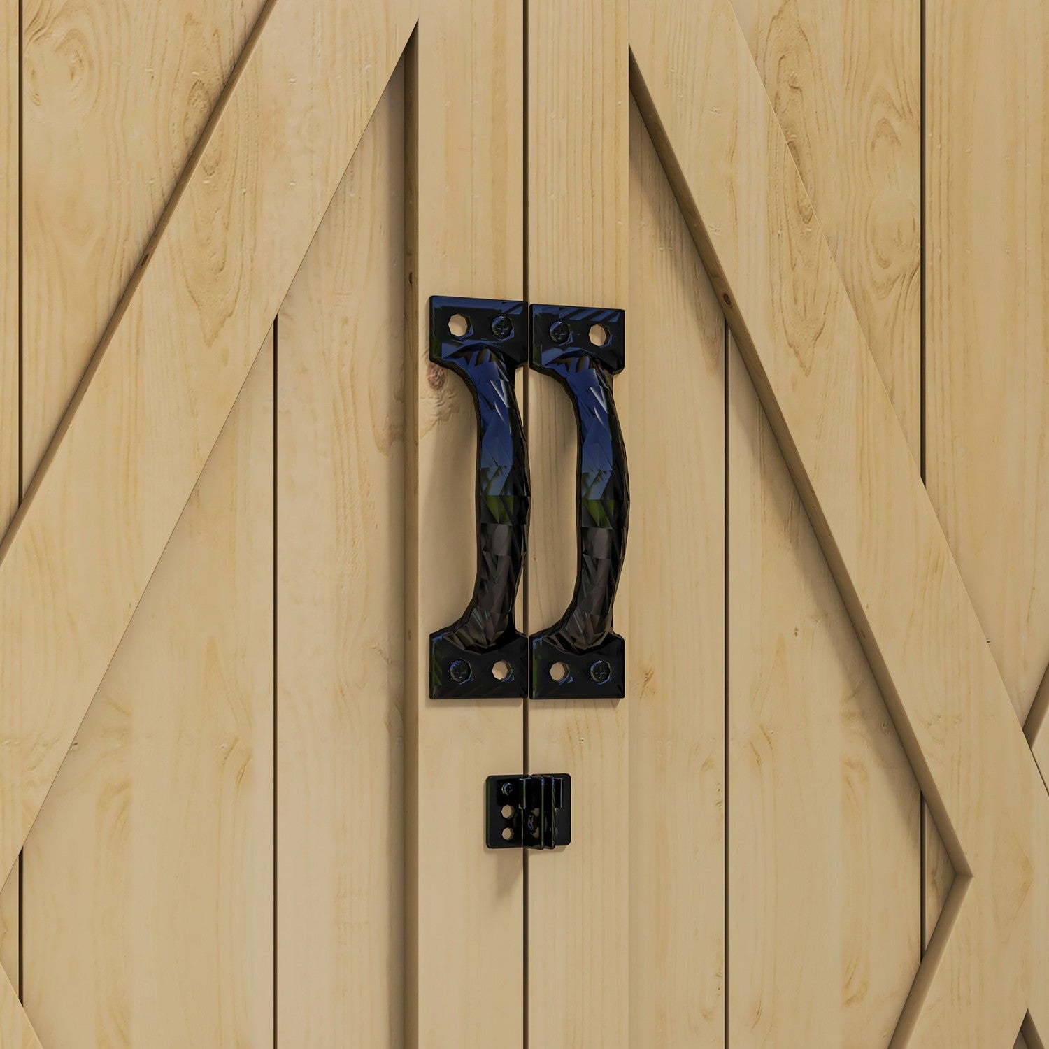 Väderbeständig redskapsbod i trä – Dubbeldörr, 77,5 x 88 x 90 cm