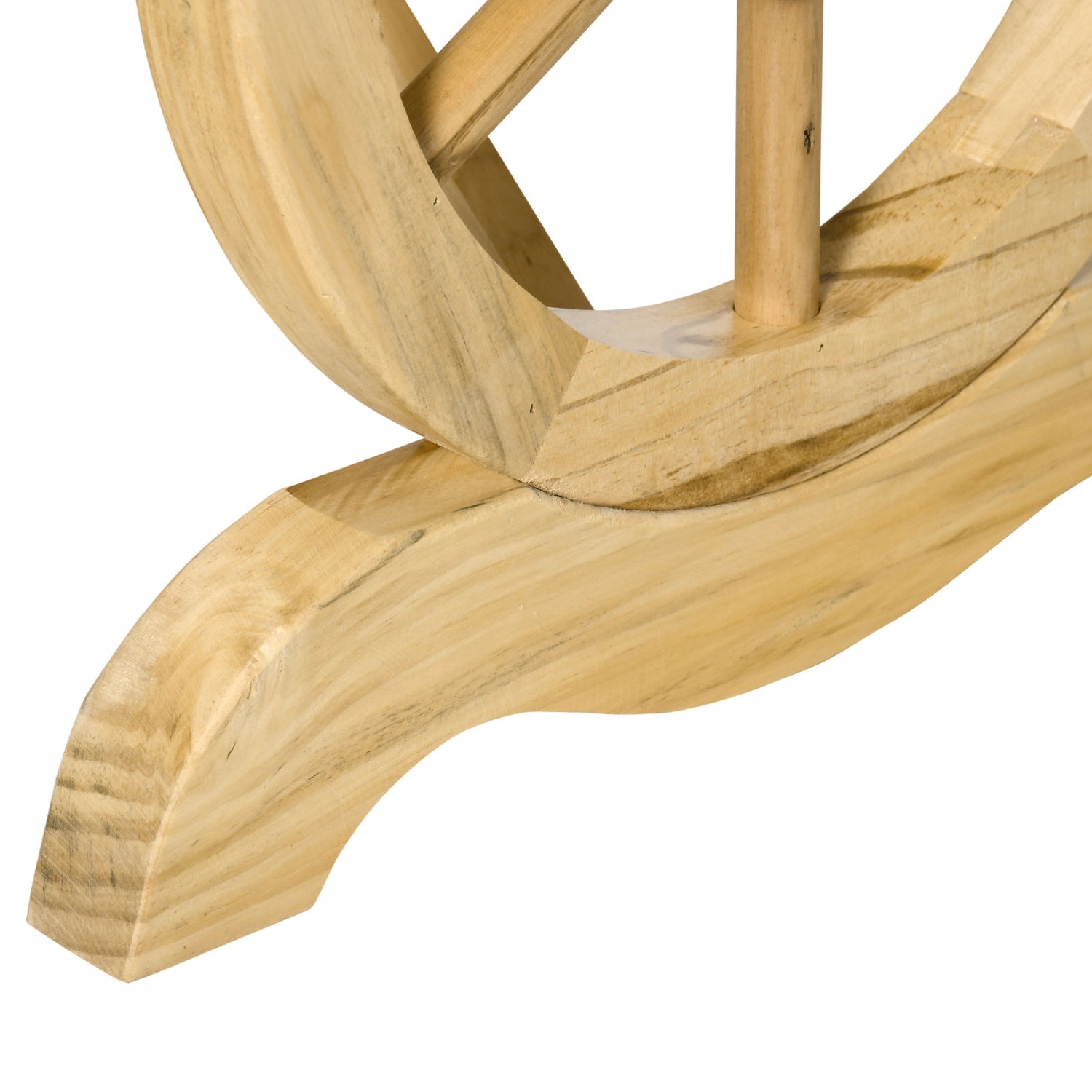 Väderbeständig träträdgårdsbänk, rustik finish, 98 x 50 cm