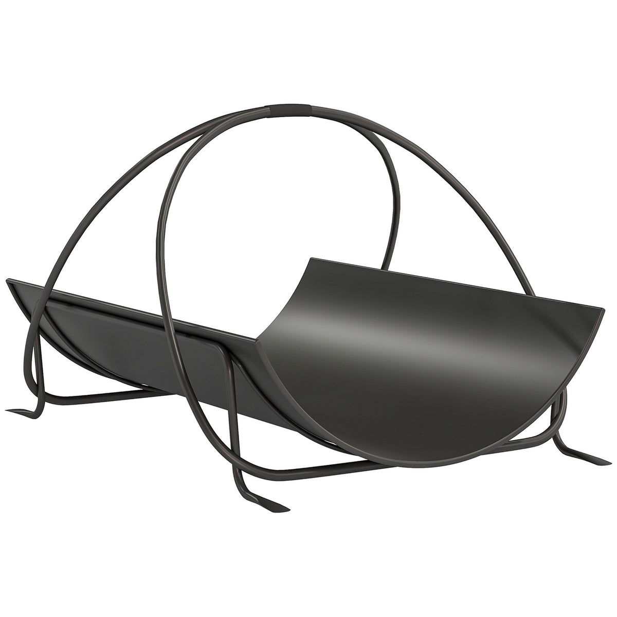 Vedställ för inomhusbruk, 51x38x33cm, metallhandtag