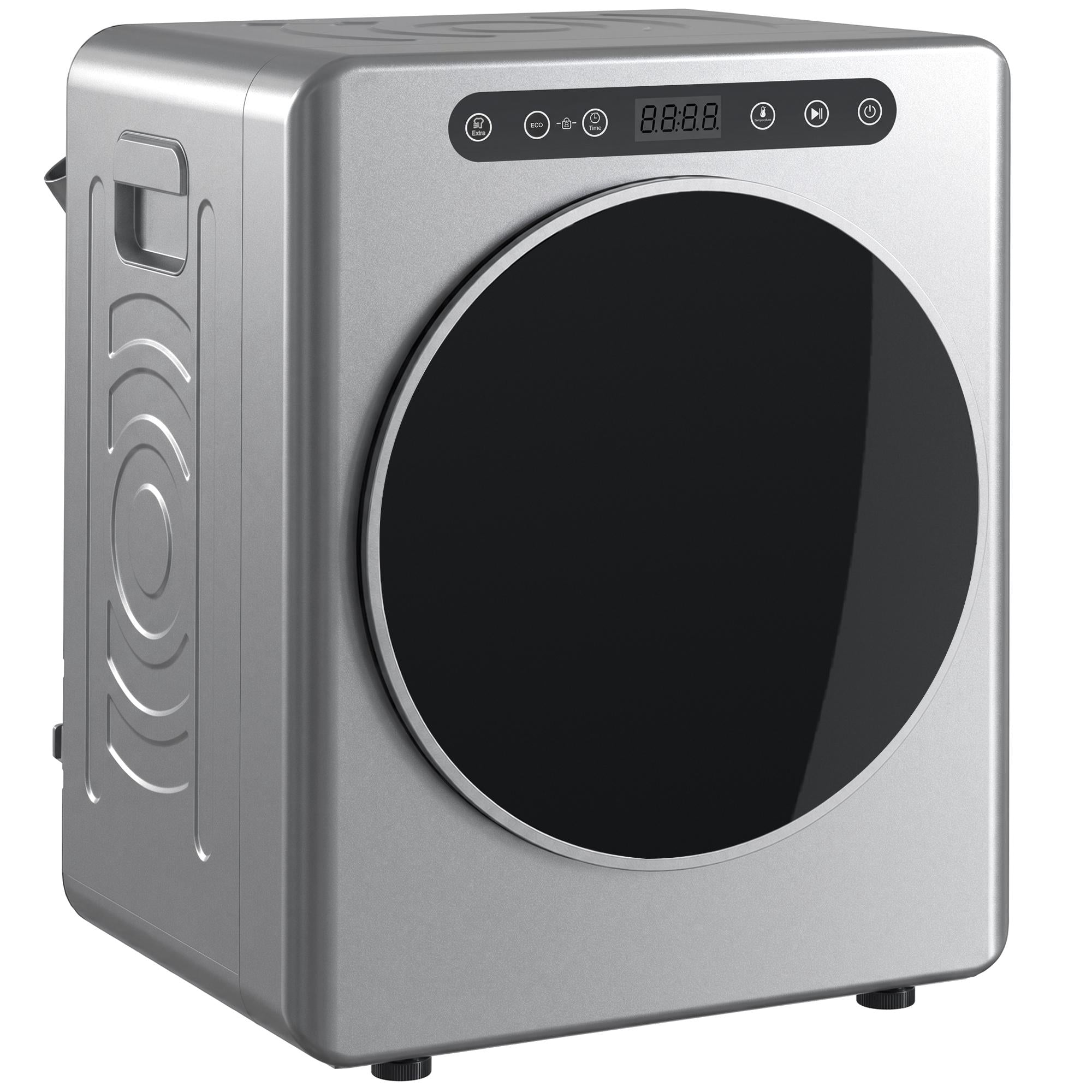 Ventilerad torktumlare 5 kg, 1000 W, kompakt, silver