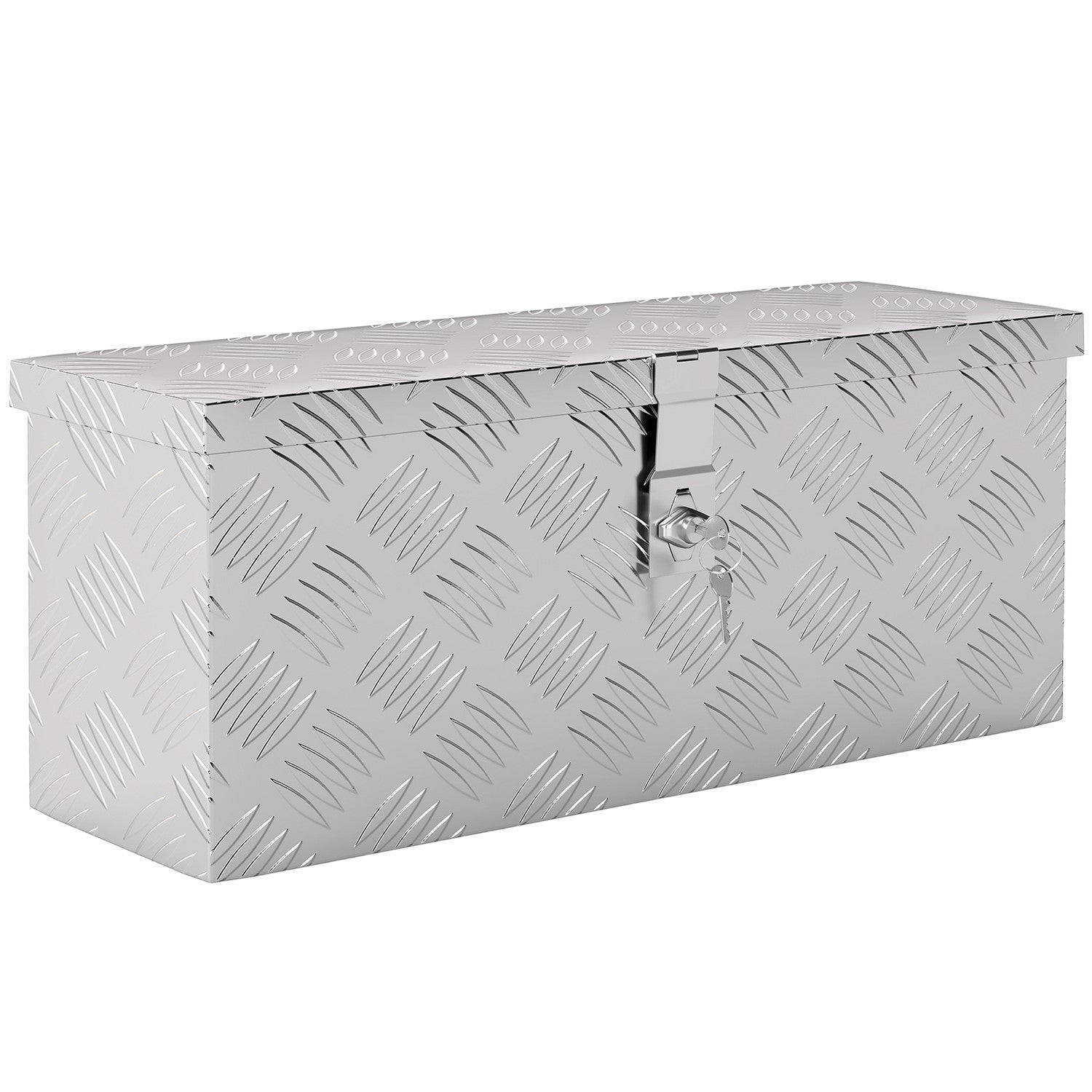 Verktygslåda i aluminium med lås, lätt, 50x15,5x20,5 cm