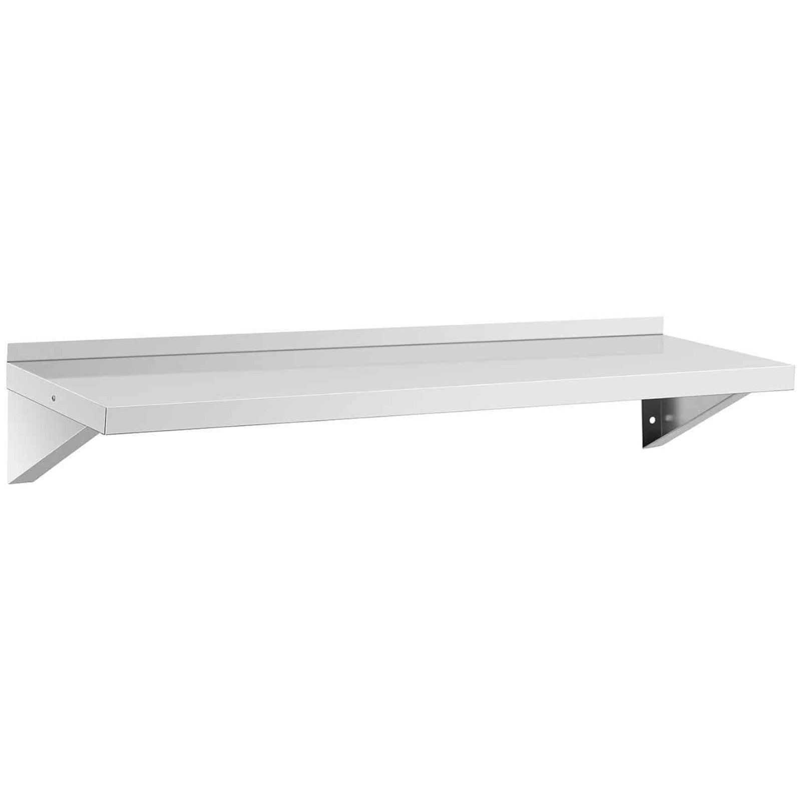 Vägghängd kökshylla av stål upp till 80 kg 120 x 40 cm