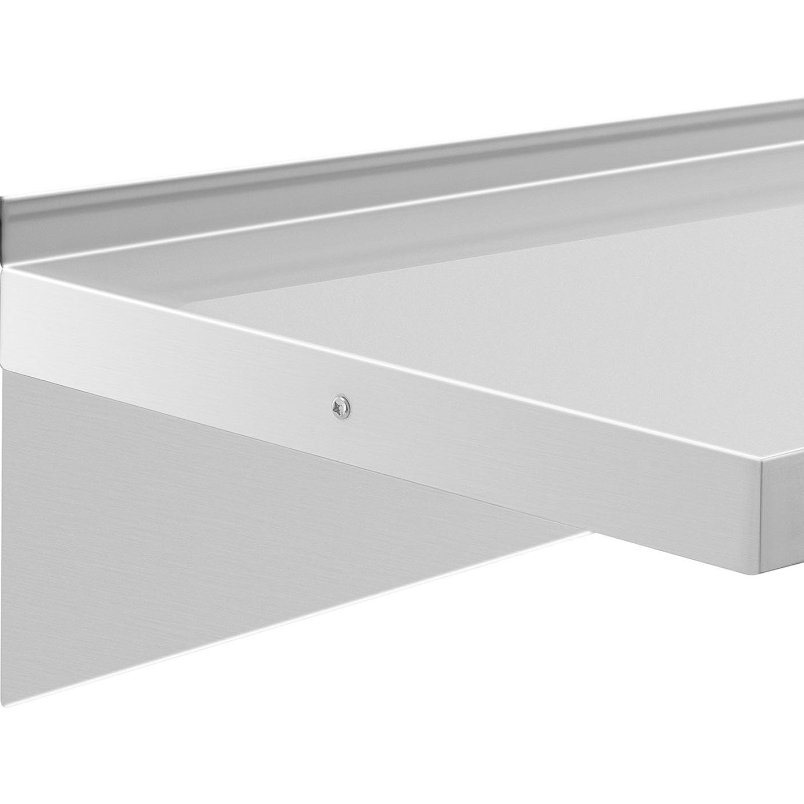 Vägghängd kökshylla av stål upp till 80 kg 120 x 40 cm
