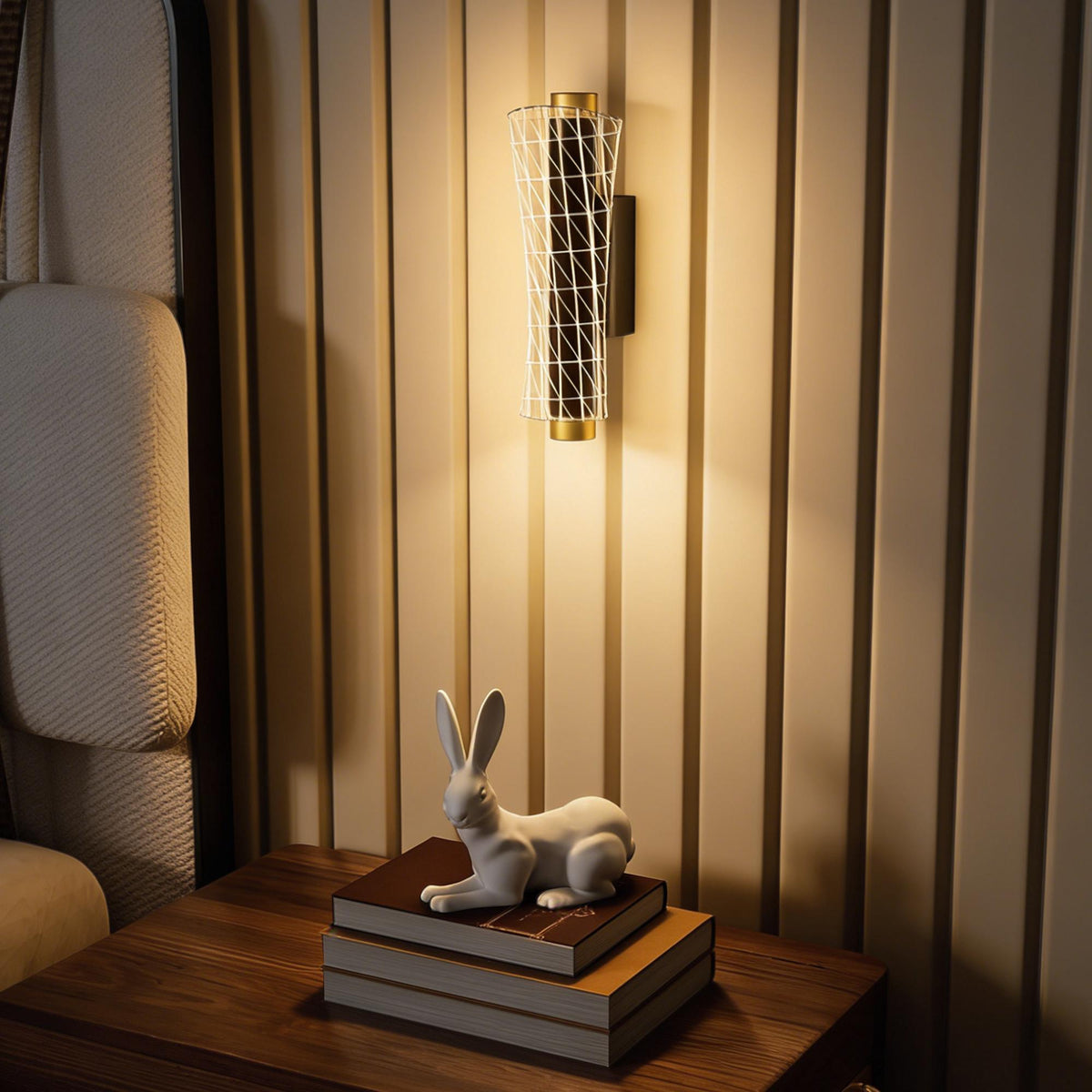 Sett med vegglamper, geometrisk design, 3 lysfarger, 9 W LED