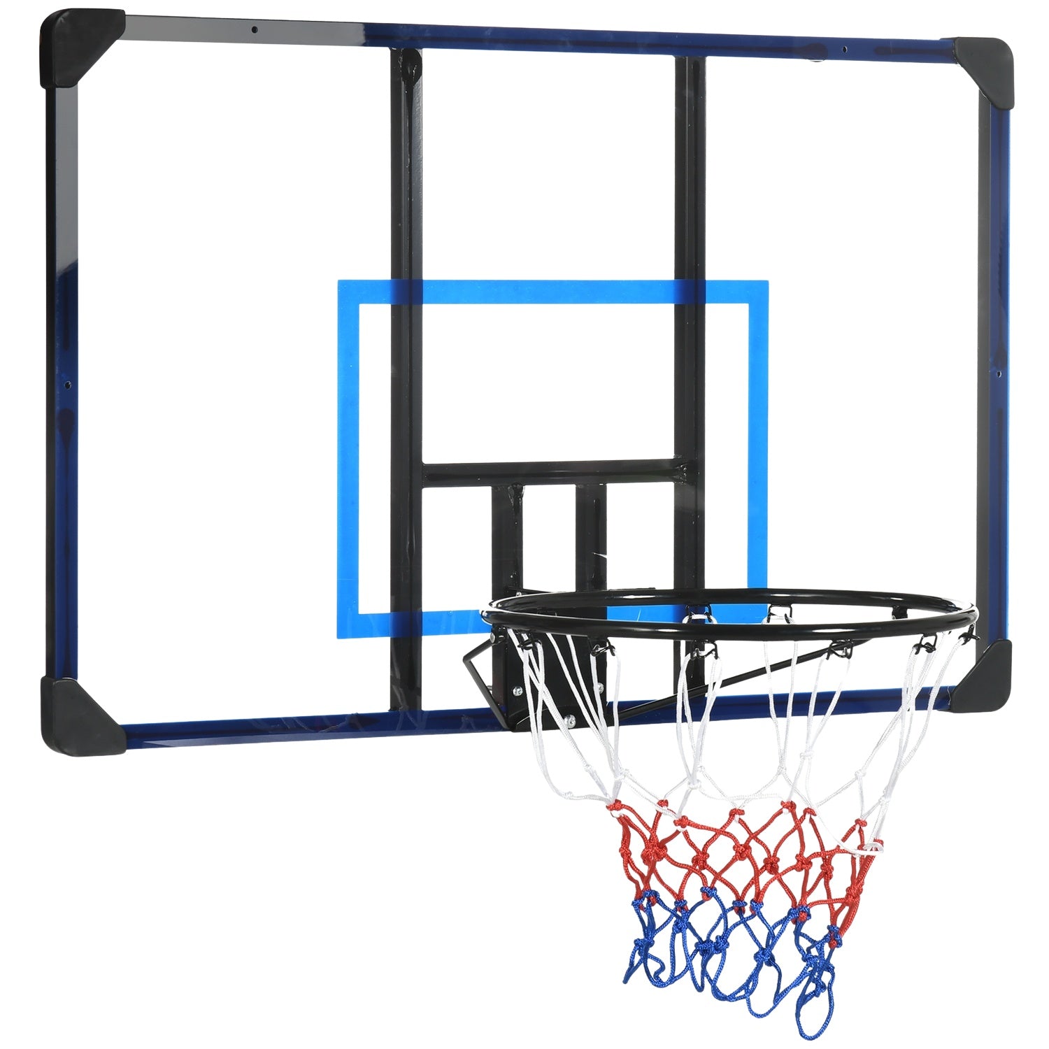 Väggmonterad utomhusbasketbåge, stål, 113x61x73 Cm
