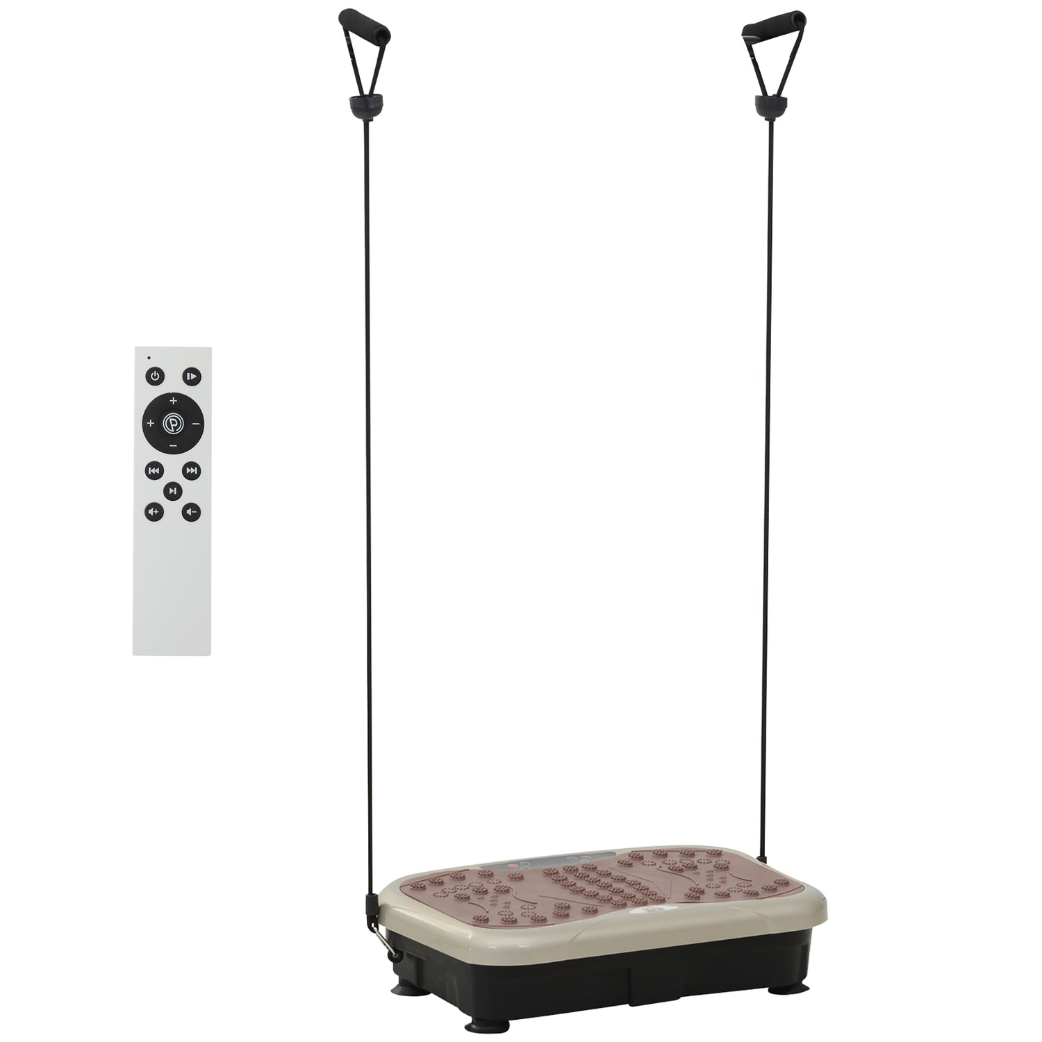 Vibrationsplatta Fitness Trainer med LED-skärm och band