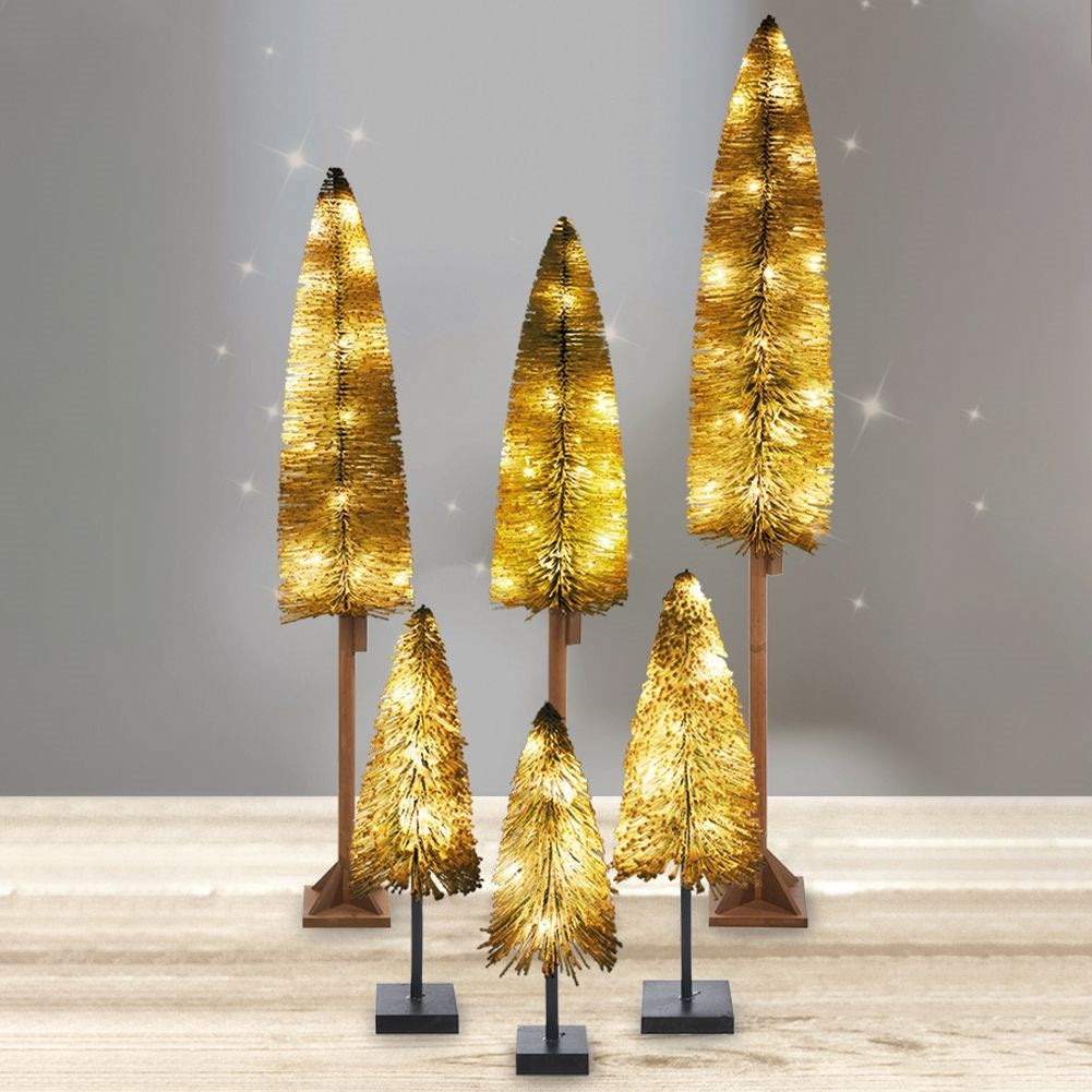 Vit julgran 147 cm med 30 LED-lampor och snötäckt effekt