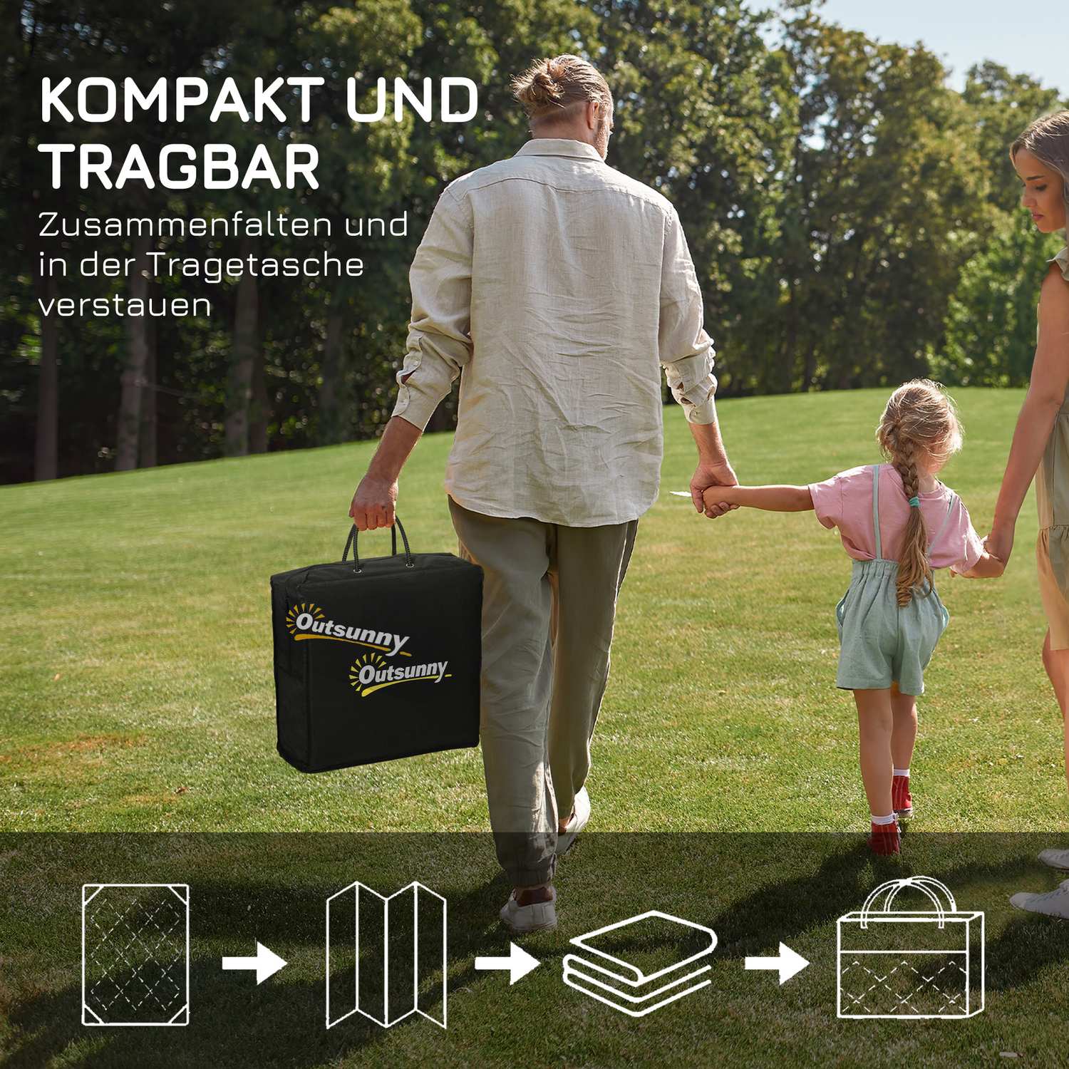 Vändbar utomhusmatta – Vattenavvisande, 182x274Cm