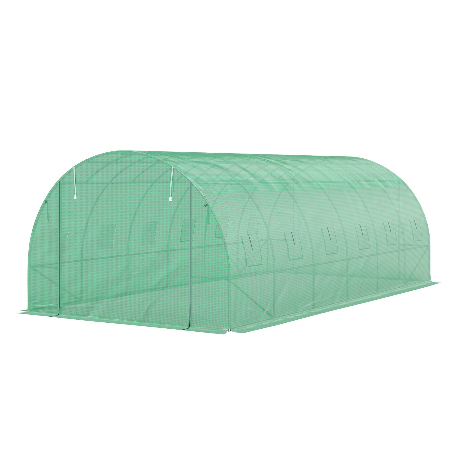 UV-resistent filmväxthus, 6x3x2m, Roll-Up Sidor