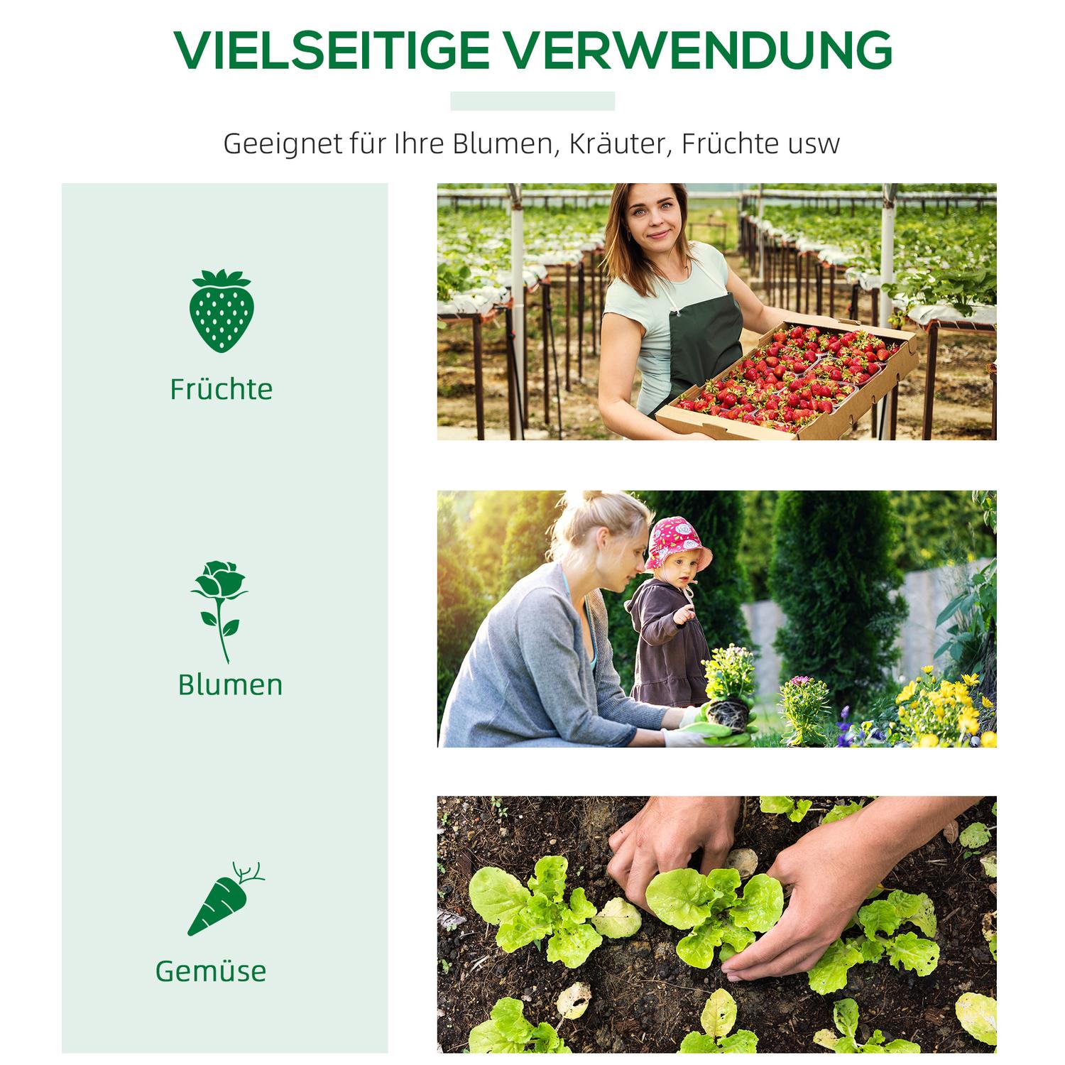 Växthus med fönster – 120x60x60 cm, Vit PE Kallram