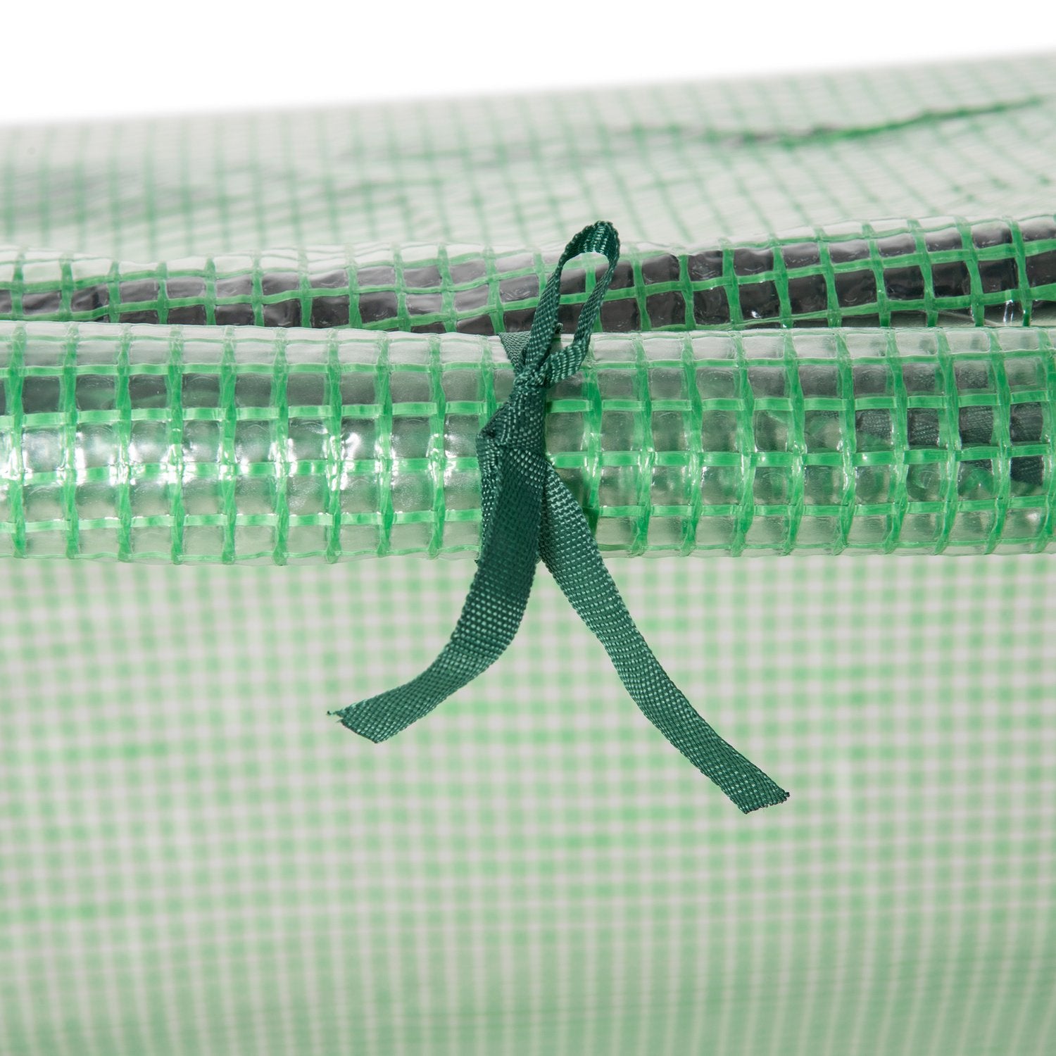 Växthus med fönster, grön PE Kallram, 180x60x60Cm