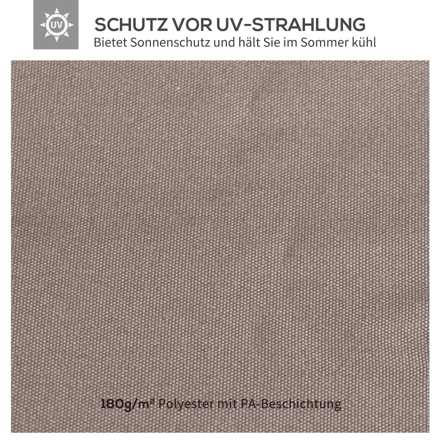 Lysthustak Erstatning Lysthustak Lysthusdeksel Solbeskyttelse Polyester Beige 2,98 X 2,95 M