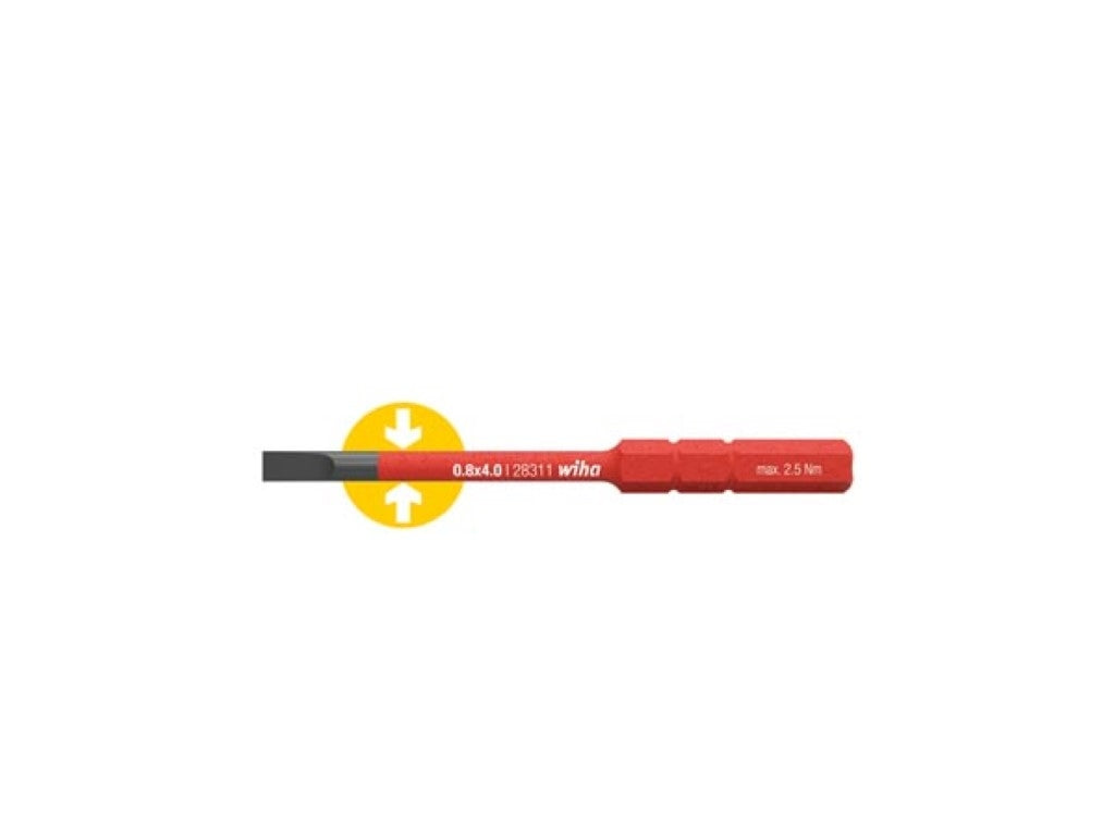 Wiha Bit Slimbit elektrisk slitsad (41159) 3,5 Mm X 75 Mm